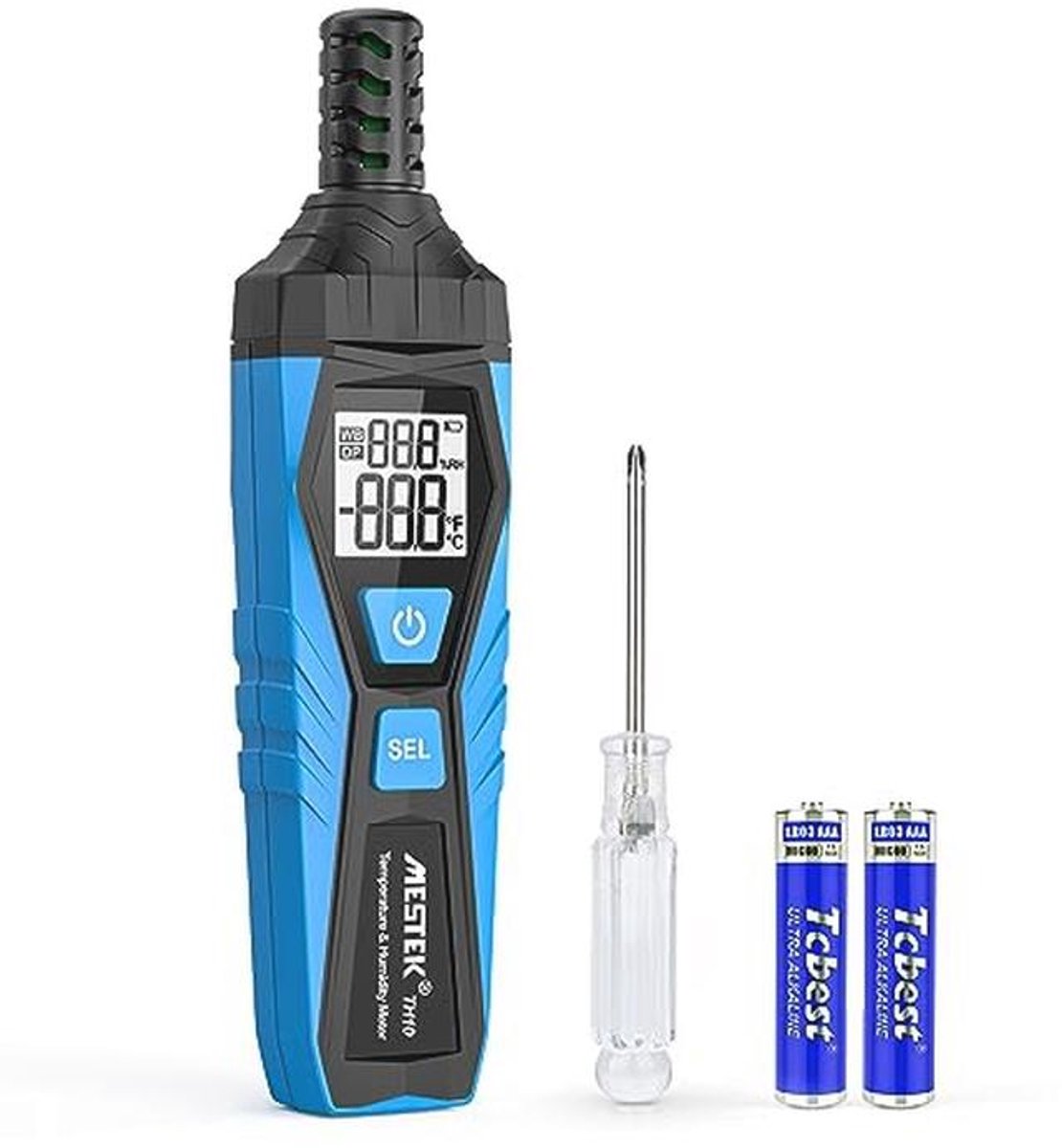 Digitale Thermo-Hygrometer voor Binnen en Buiten - Nauwkeurige Temperatuur en Vochtigheidsmeter met LCD Achtergrondverlichting