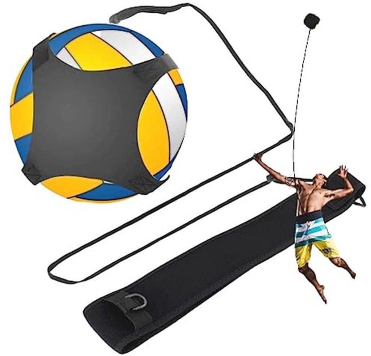 Verstelbare Voetbal en Volleybal Trainer voor Solo Training