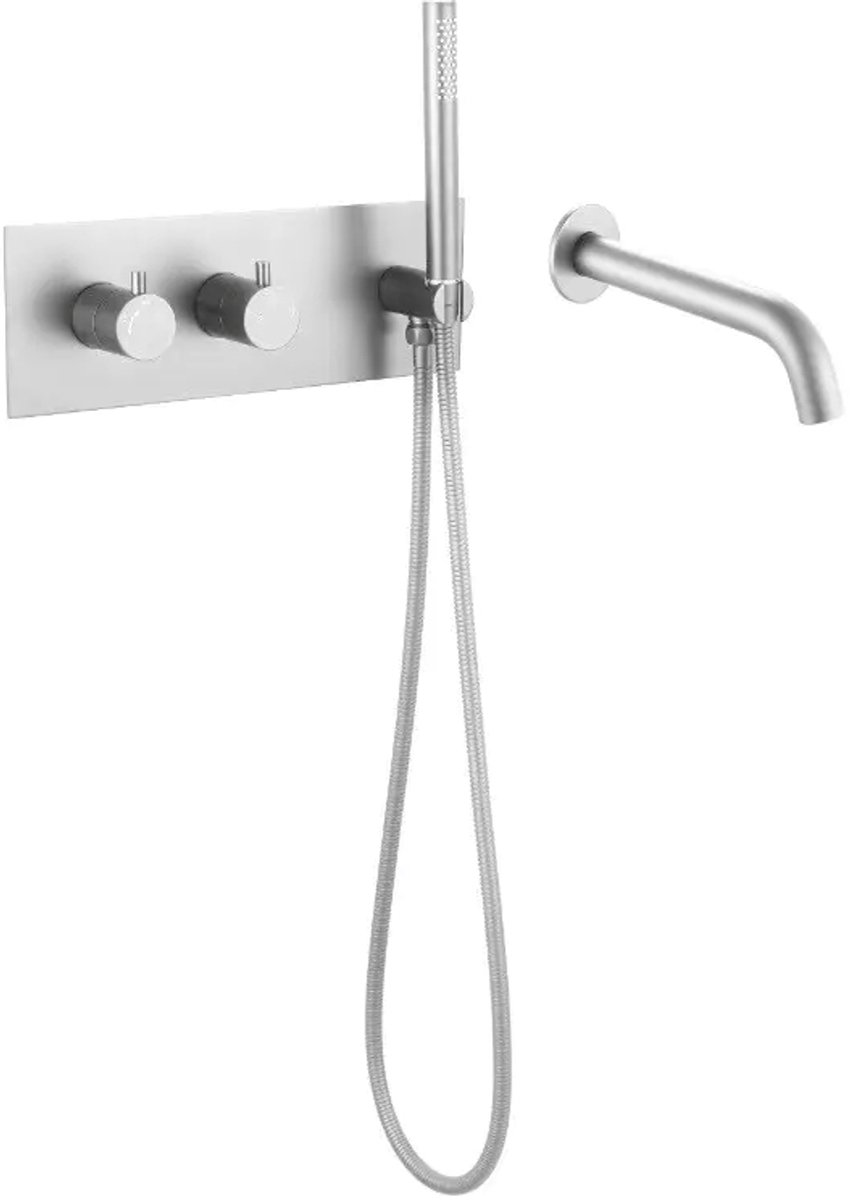 Moderne Inbouw Badkraan met Handdouche – Chroom – Compleet Inbouwsysteem