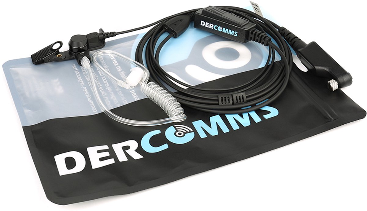 DerComms® security oortje voor Caltta PH6 / E6 - headset - Surveillance oortje - DCH-42 - 2 draads