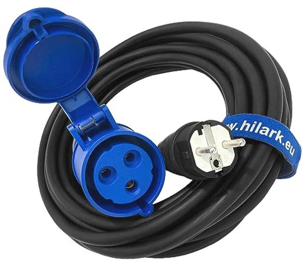 Industriële Verlengkabel 10m CEE 3 Polige Adapter voor Caravan, Camper, Boot en Bouwplaats