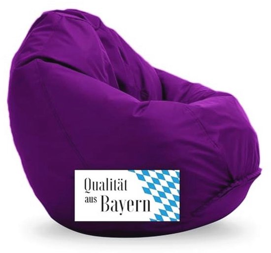 Kinderen zitzak in violet - zitzak met binnenzak voor kinderen, afneembare hoes en voedingsveilige EPS-kralen