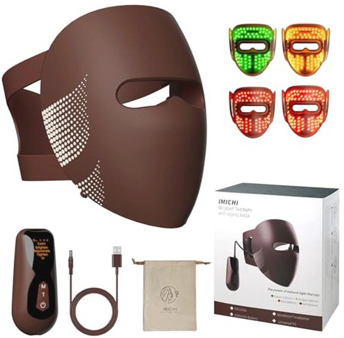 Siliconen Lichttherapie Gezichtsmaskers - 320 Stuks - Anti-Aging en Verjonging voor Alle Huidtypes