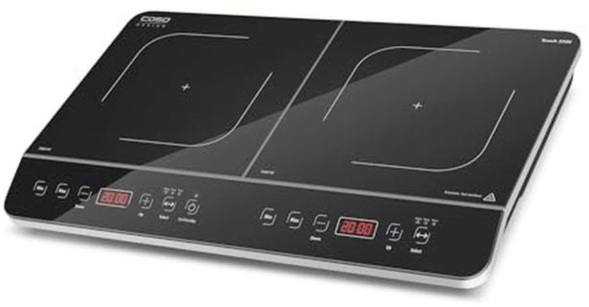 Dubbele Mobiele Inductiekookplaat 3500 Watt - 60-240 °C, 6 Standen, Veiligheidsfunctie
