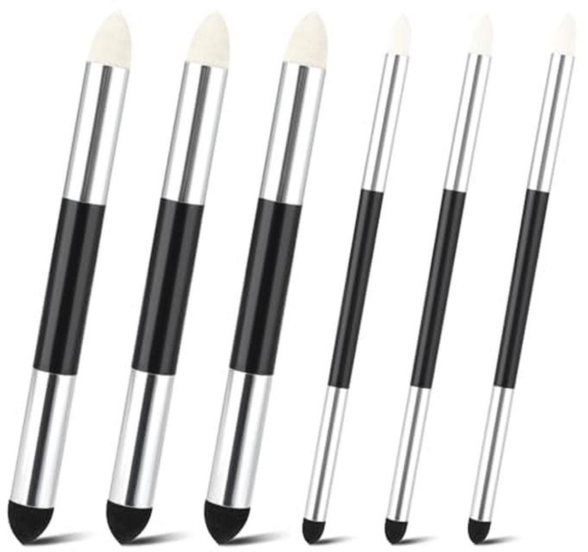 Blending Spons Pen Set - 6 Dubbele Hoofden Wasbare Schets Gom voor Kunstenaars