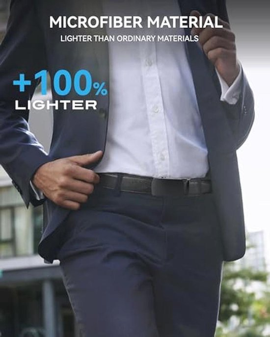 CHAOREN riem mannen, automatische leren riem mannen ratel voor business suit, 35mm zonder gaten, maat aangepast