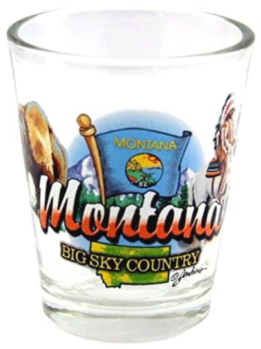 Souvenir Shot Glass Montana Big Sky Country