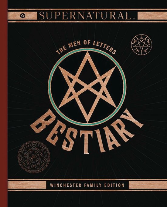 De kaft van het boek 'Supernatural: The Men of Letters Bestiary Winchester Family Edition'.
