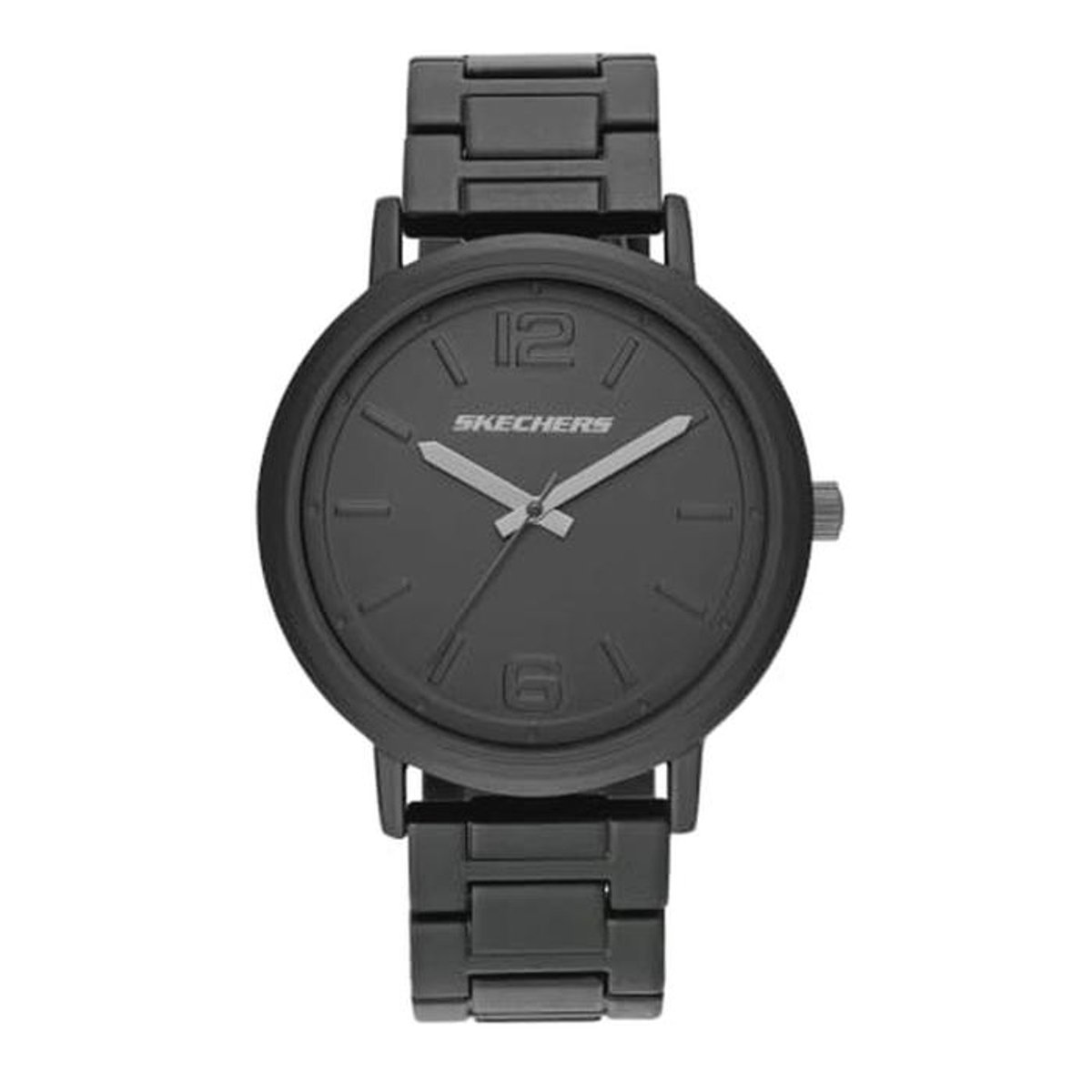 Herenhorloge met Quartz Uurwerk en Drie Wijzers - Siliconen en Gelegerde Band