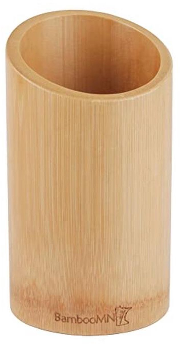 Bamboe keukengerei houder voor aanrecht - 7 inch - koolzuurbruin - duurzaam