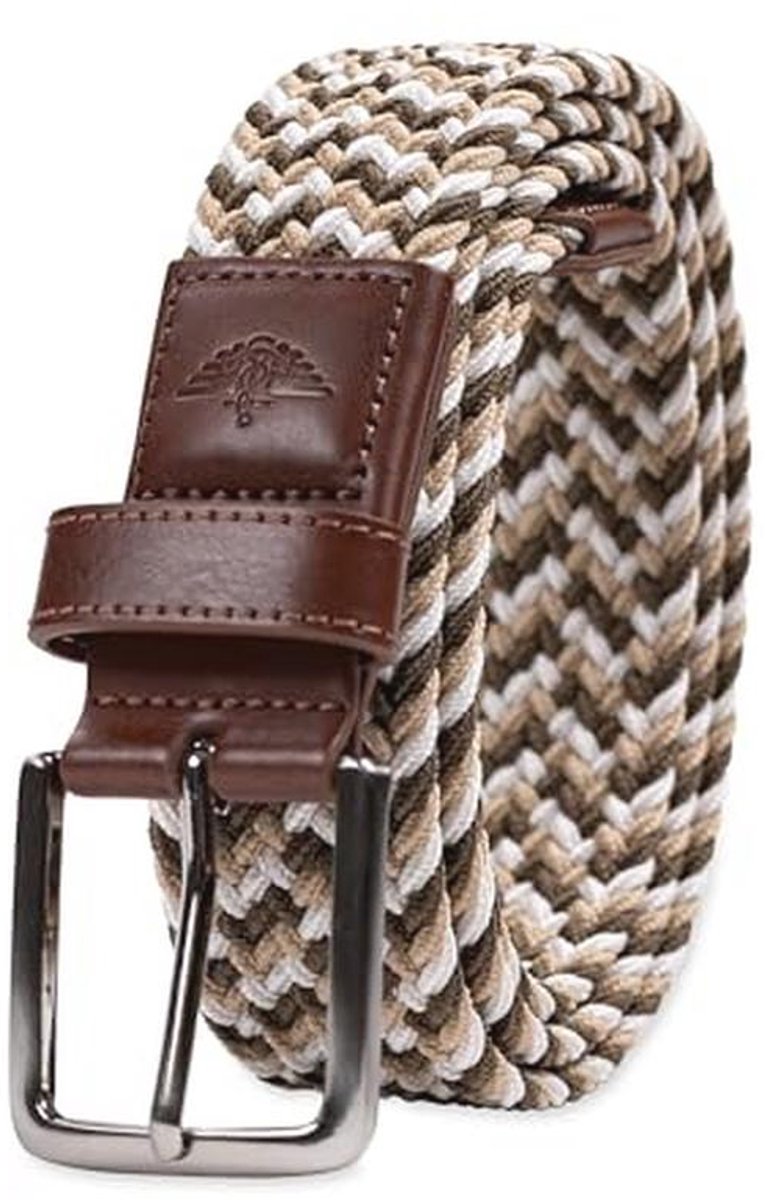 Heren Leren Gevlochten Riem - Comfortabel en Tijdloos Accessoire