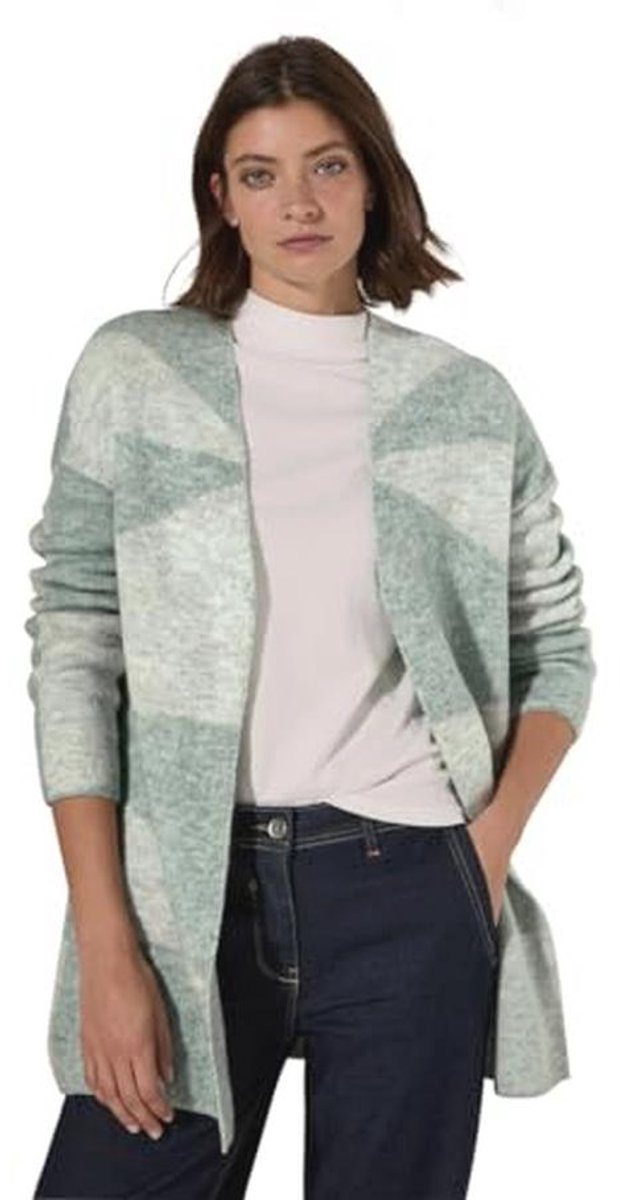 Dames Open AOP Cardigan voor Comfort en Stijl