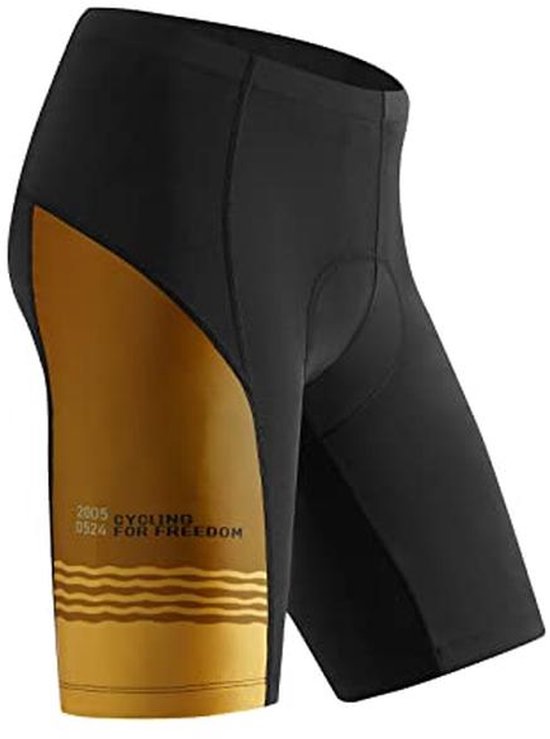 Santic Fietsbroek voor heren, korte fietsbroek met zeem, grijs, L
