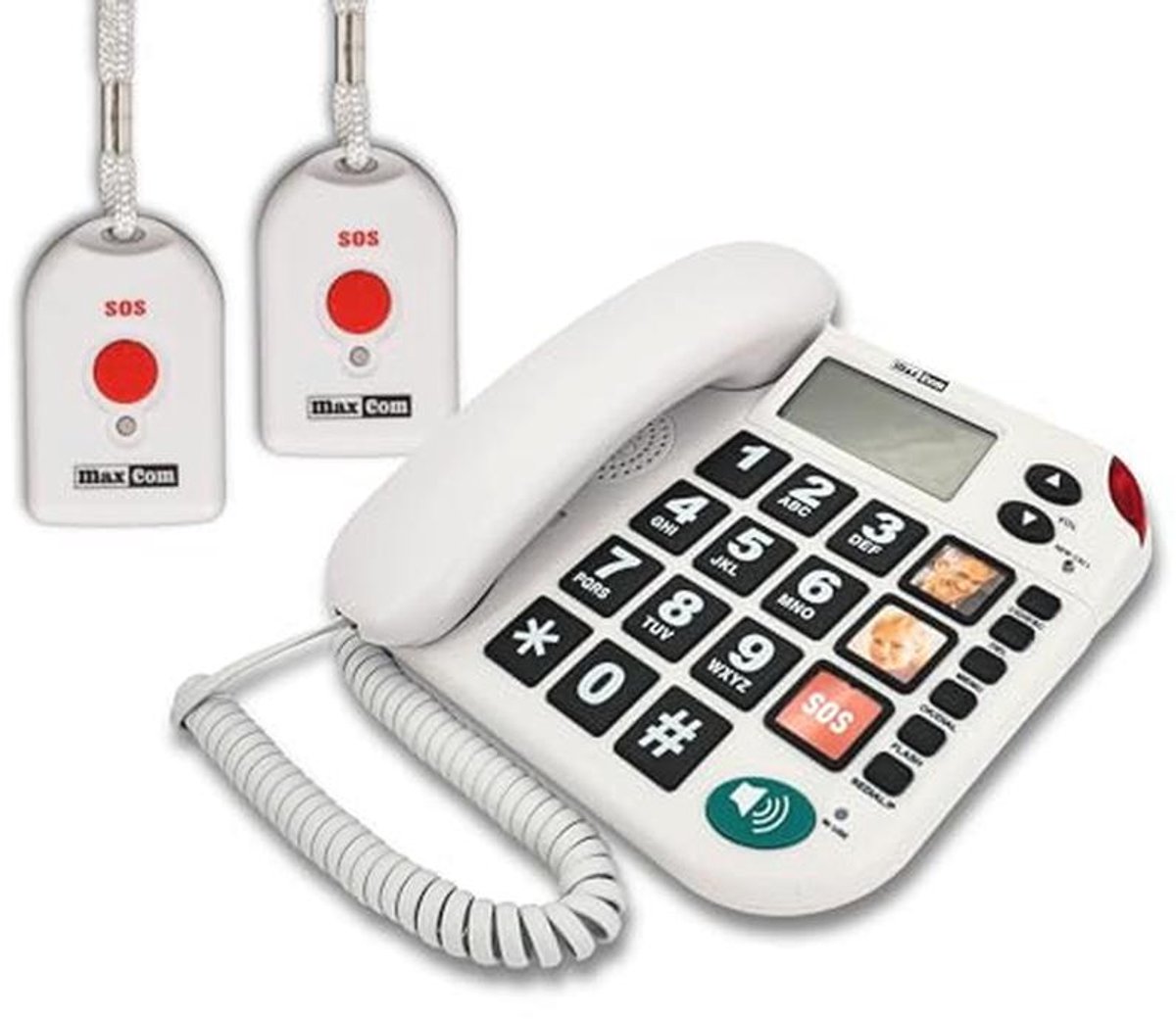 Seniorentelefoon met SOS-technologie en Grote Toetsen - Ideaal voor Noodgevallen