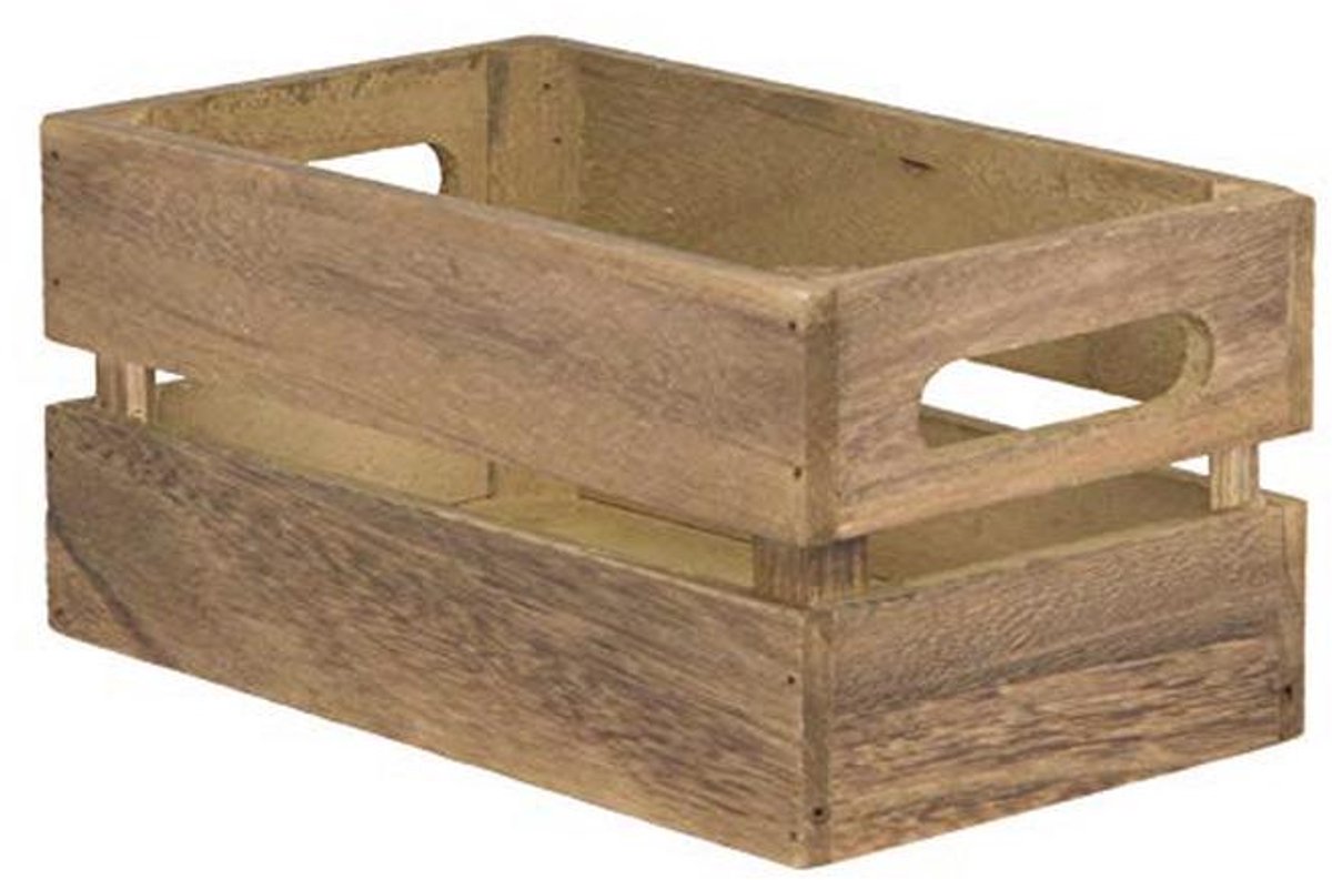Vintage Mini Houten Krat Tafel Organizer - Kruiden Opbergdoos met Slimme Holding