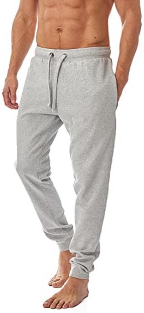 Eco-vriendelijke heren joggingbroek in lichtgrijs - 3XL