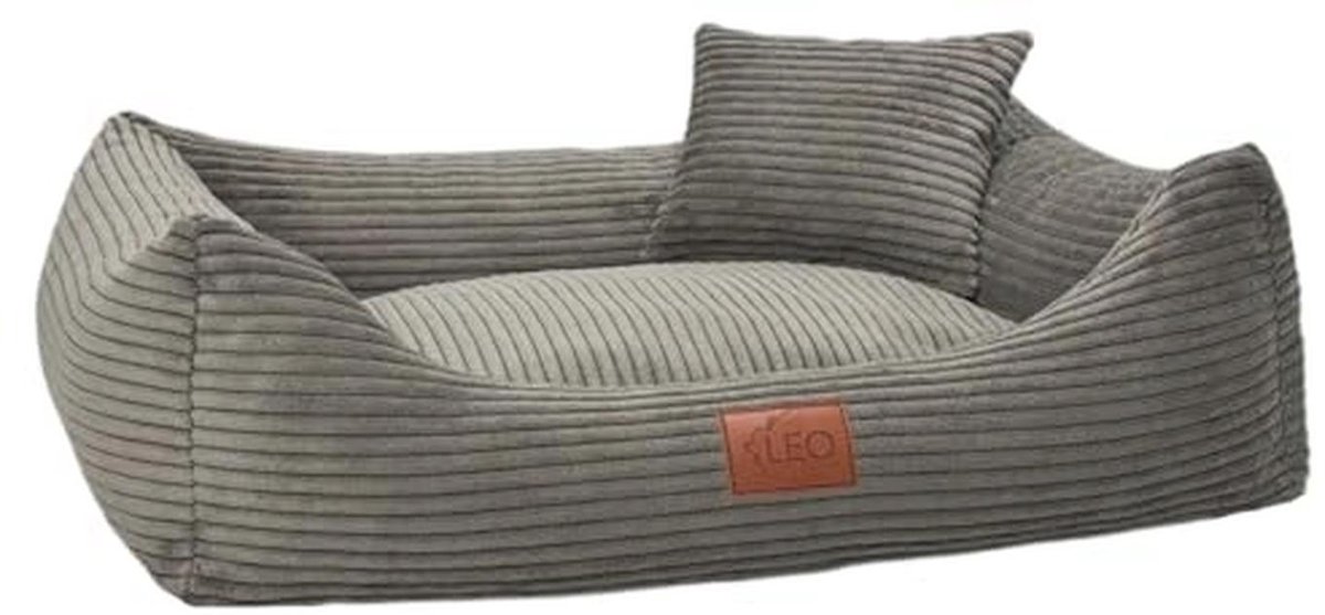 Katoenen Hondenbed met Wasbare Hoes voor Kleine, Middelgrote en Grote Honden - Bruin, XL 115x90