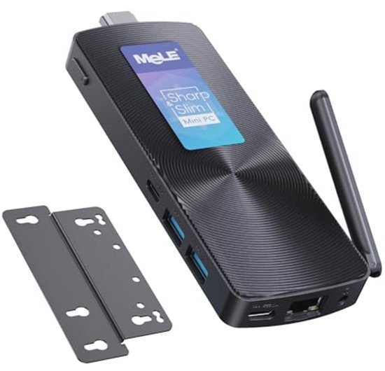 Mini PC met Windows 11 Pro - Fanless, 8GB RAM, 128GB Geheugen, USB-C ...