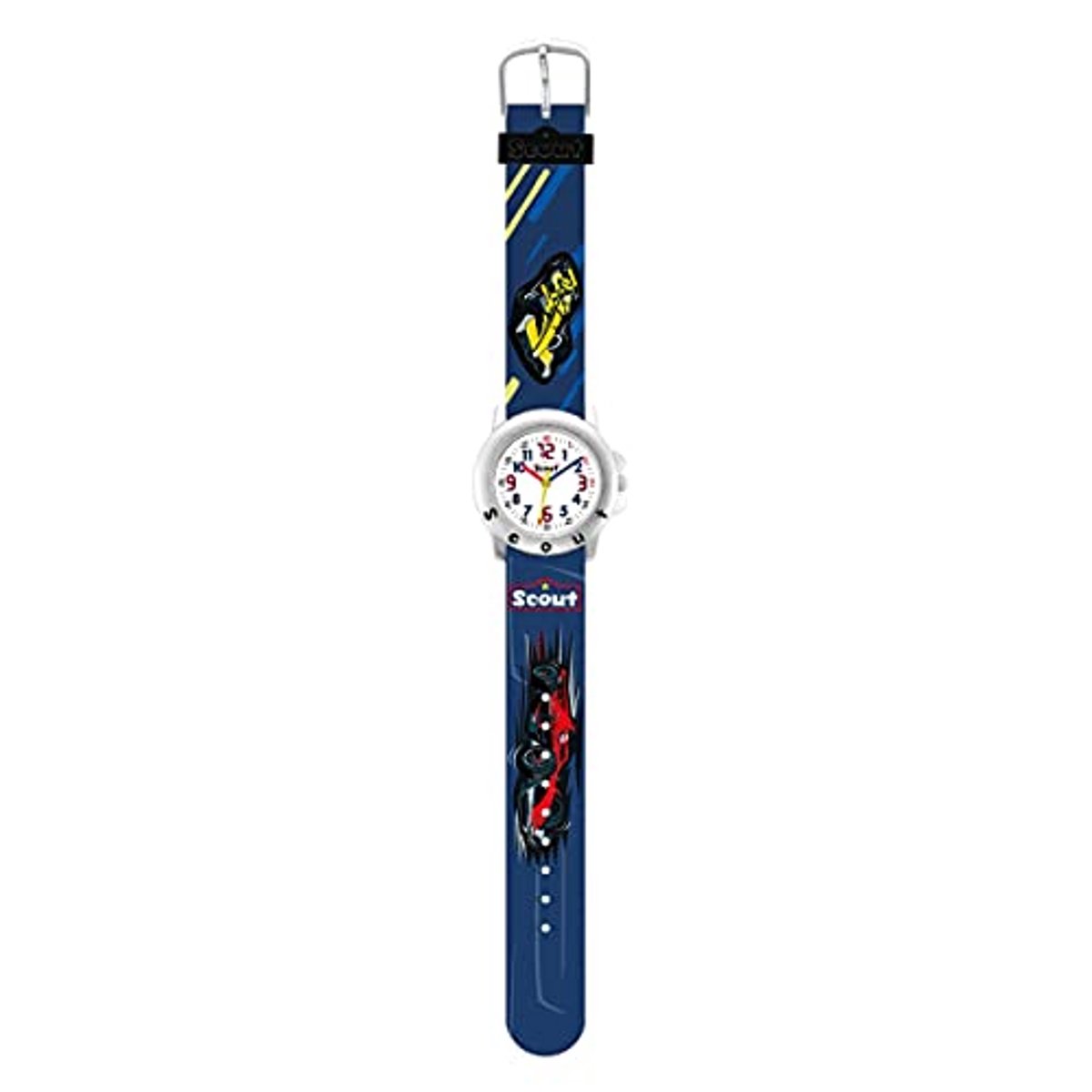 Jongens analoog kwarts horloge met kunststof armband - Blauw