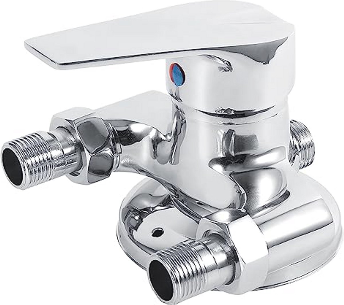 Mengventiel voor warm en koud water - Ergonomische douchemixer met G1/2 buitendraad