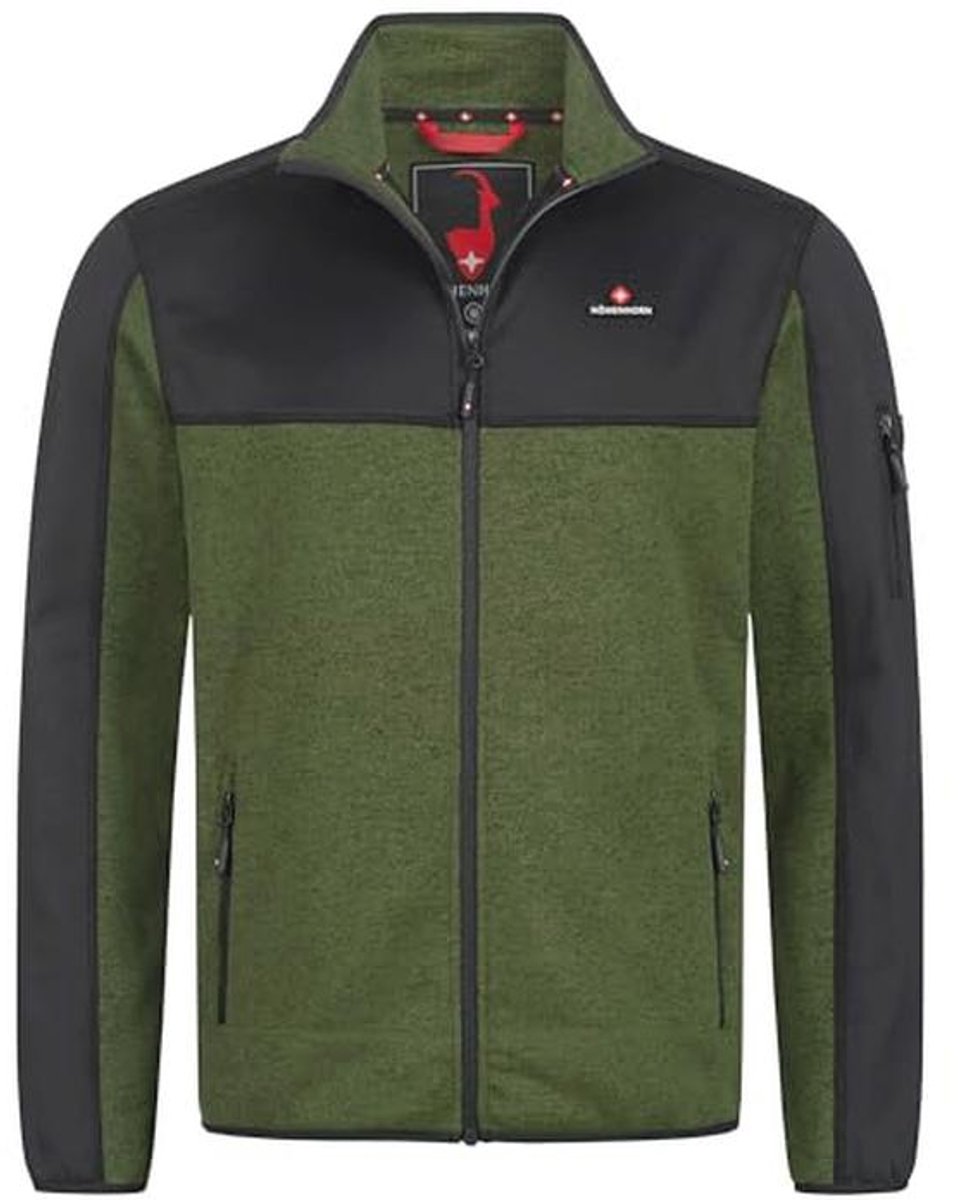 Hybride Fleecejack voor Heren - Gebreide Softshell Jas