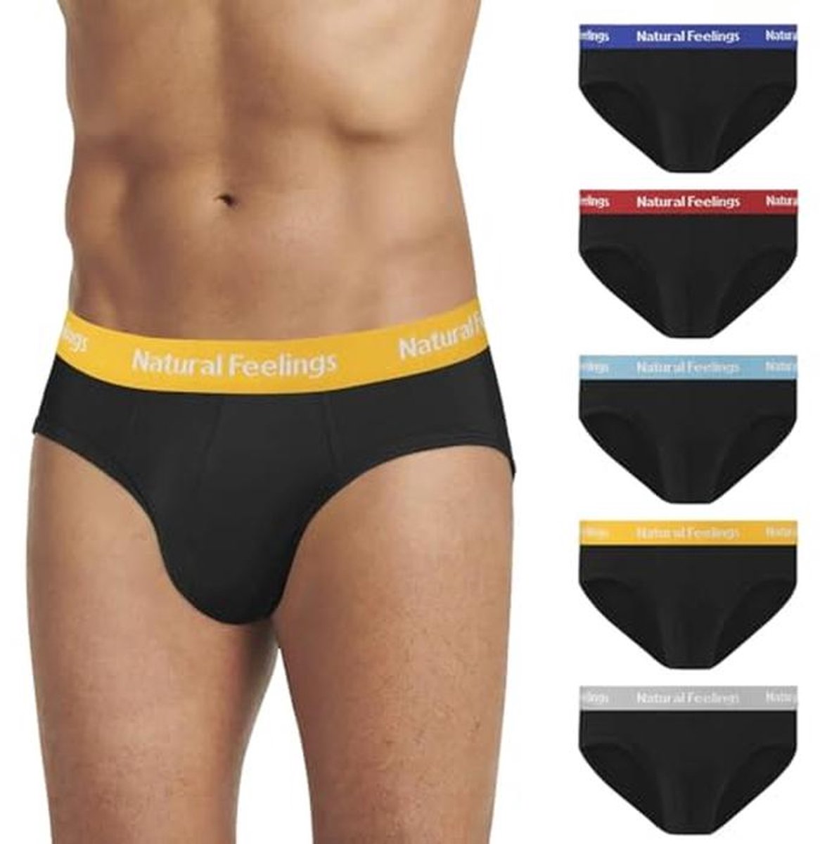 Heren Katoenen Slips Ondergoed - Zacht en Comfortabel (5-Pack) S-XXL