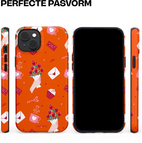 Casetastic Hoesje Geschikt voor Apple iPhone 15 Plus Magsafe - Stijlvolle Beschermende Duo-layer Case - Valentijnsdag Feest