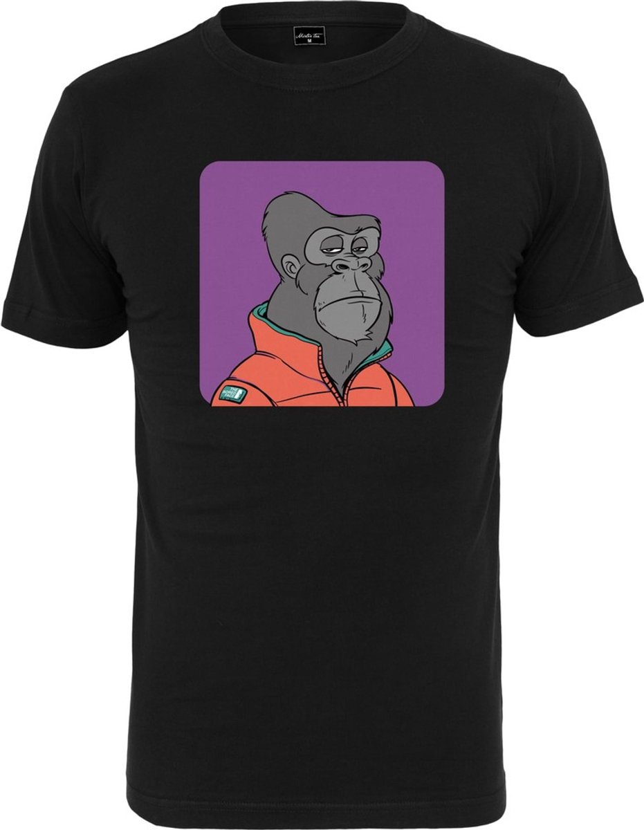 Mister Tee Bored Gorilla Heren Tshirt S Zwart