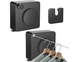 Uittrekbare waslijn 4,8 m voor balkon en badkamer – Space-saving wandmontage wasoplossing