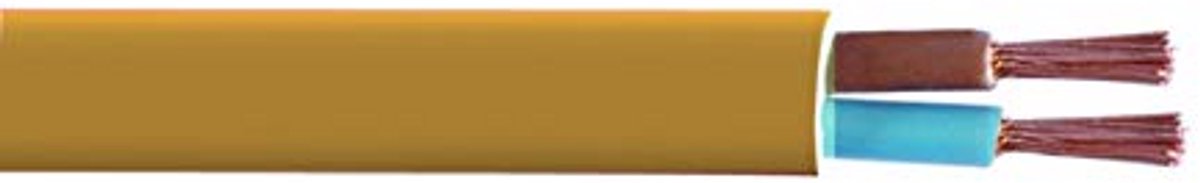 Kabel Bobinot 5 m HO3VVH2-F 2x0,75 | goudkleurig