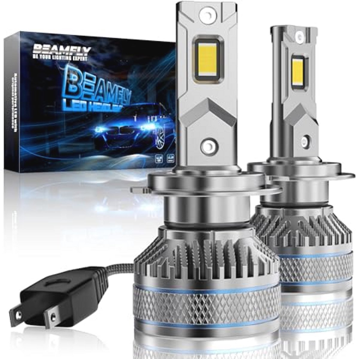 LED Autolampen H7 130W 28000LM 6000K Wit Licht 600%