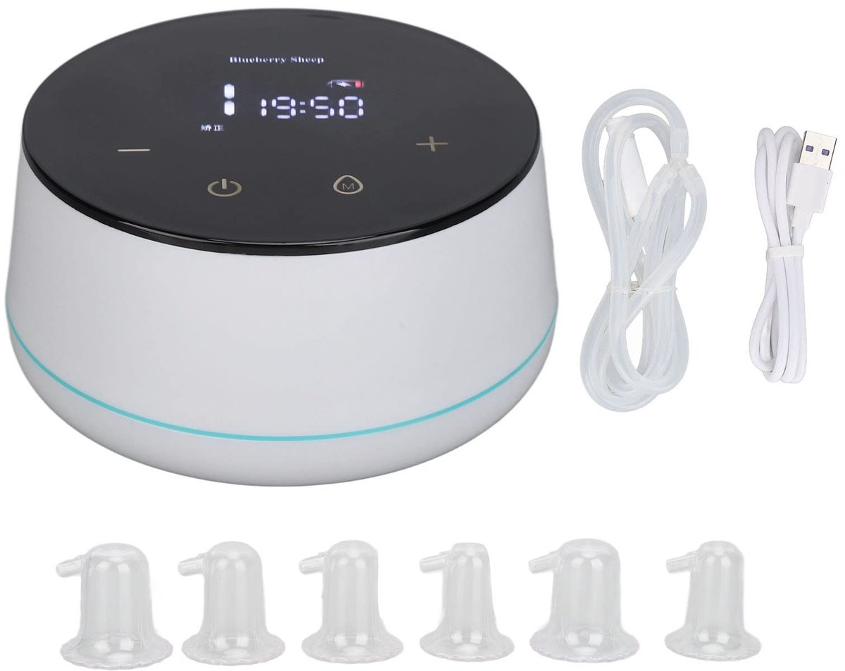 Electric Reverse Nipple Corrector Rechargeable LED Display Low Noise, Powerful Flat Nipple Puller for Women