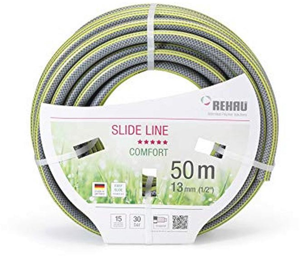50 meter tuinslang 1/2 inch - Vuilafstotend, Slijtvast en Milieuvriendelijk