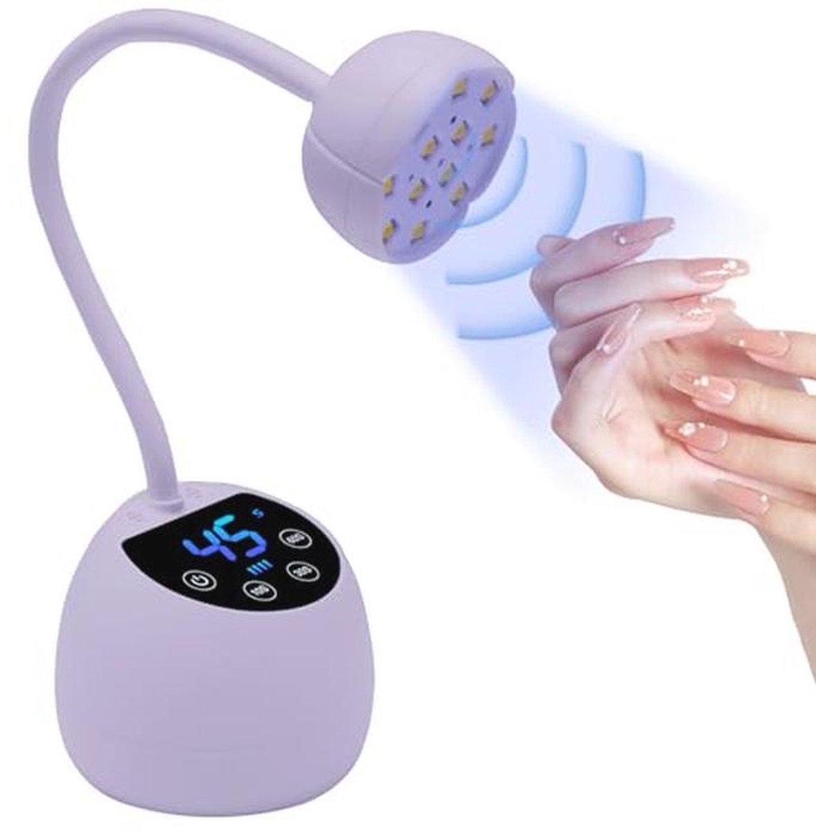 Mini UV Lamp voor Nagels met Autosensor en LCD-Display - Draagbare 36W Nageldroger voor Gelnagels - Perfect voor Salon en Thuisgebruik