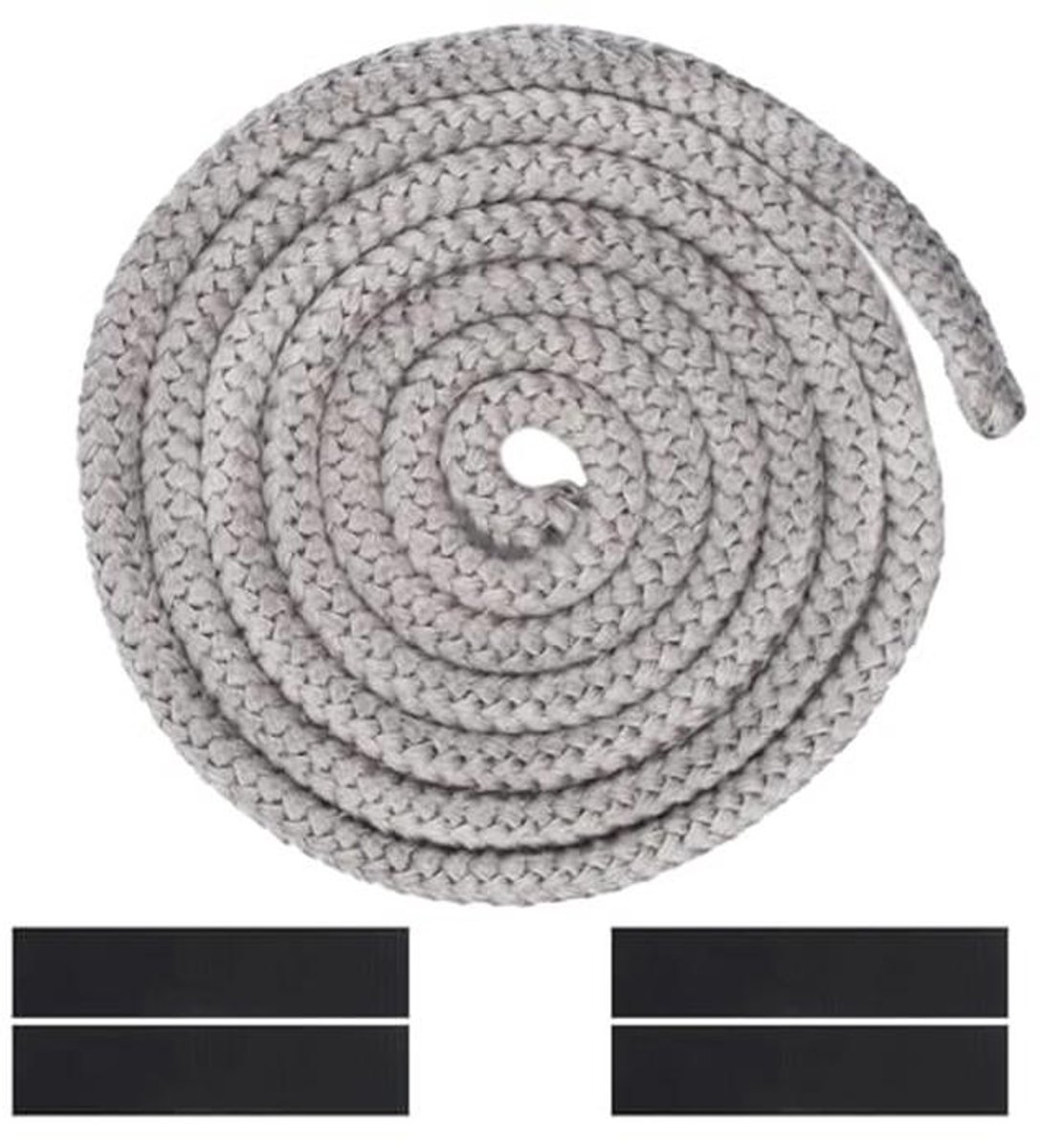 Afdichting voor open haard, 10 mm x 2,5 m, glasvezel met hittebestendige afdichtingen