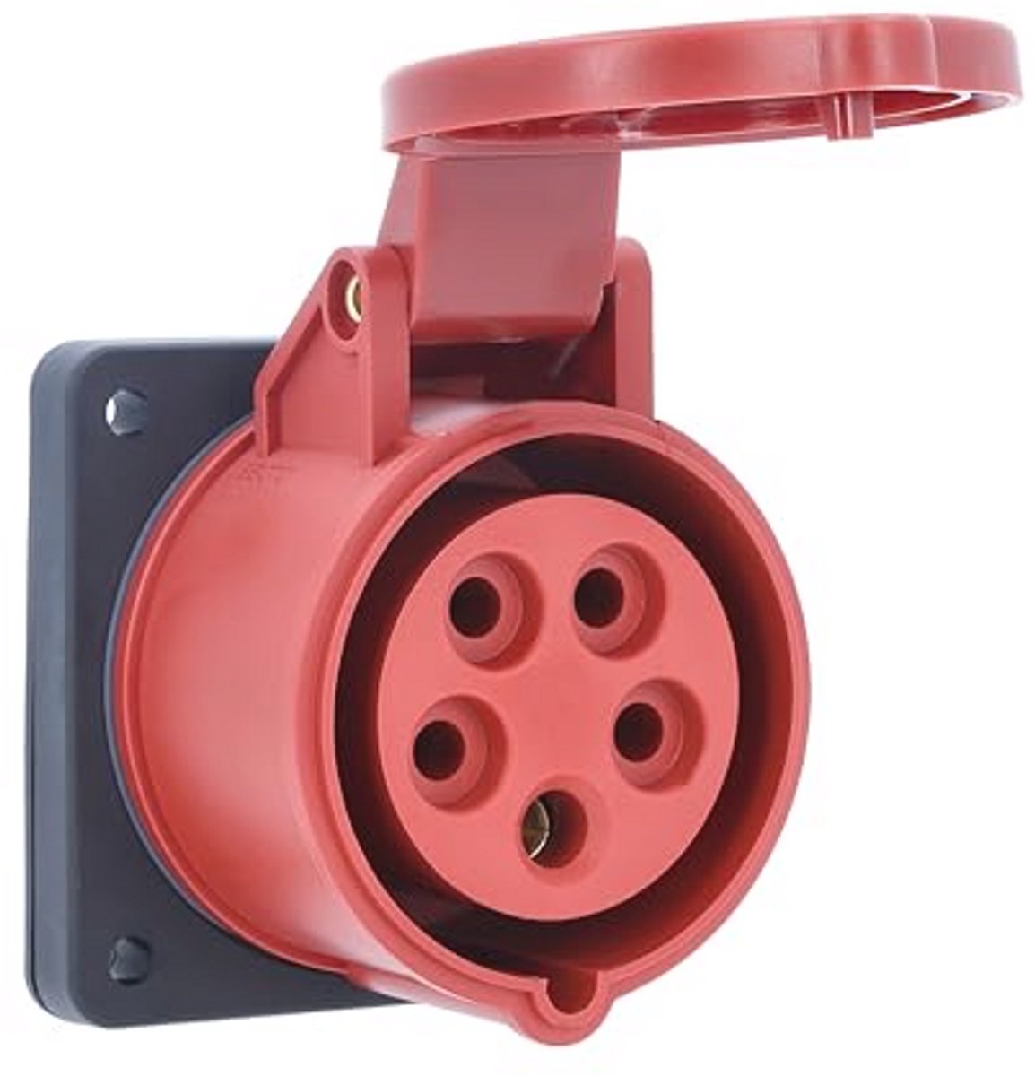 CEE-Montagedoos 400V 16A 5-Polig 6U - Elektrische Stroomverdeling voor Bouwplaatsen