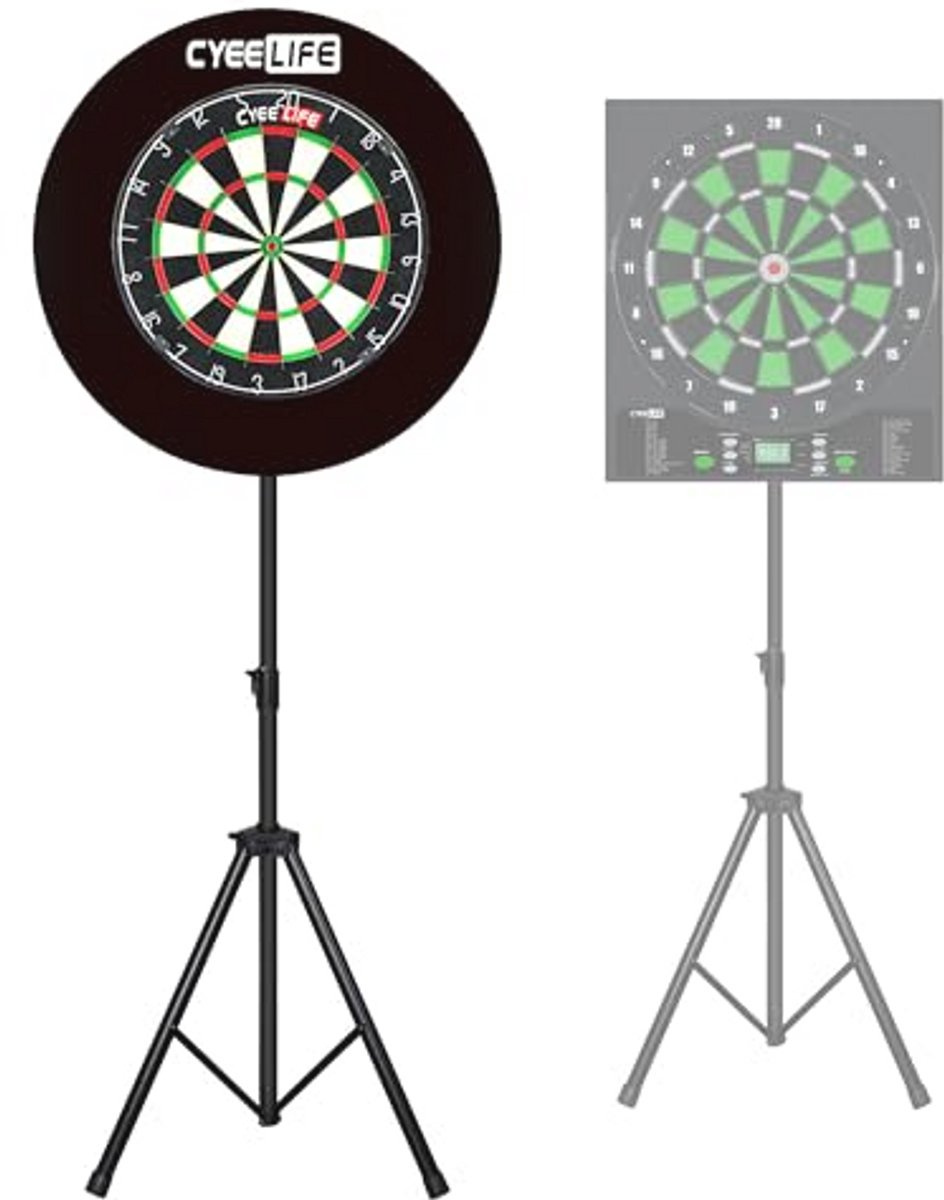 Professionele dartbord standaard voor klassieke en elektronische dartboards