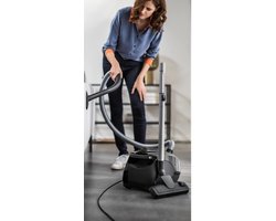 PowerClean Pro 2400W Zwart – Krachtige Stofzuiger met Zak – HighPower Motor – XL Stofzak – Hygiënefilter – Telescopische Buis – Inclusief Hardvloer-, Kieren- & Meubelmondstuk – Compact & Stil – Ideaal voor Tegels – Zwart