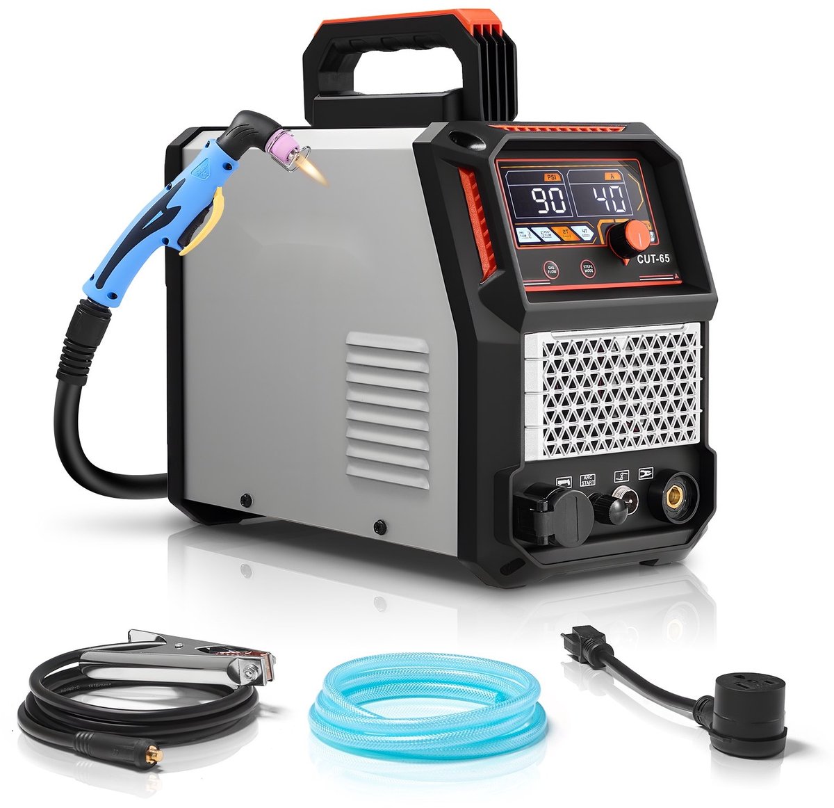 Plasmasnijder - IGBT Inverter Plasmasnijmachine - 65A - Contactloze Pilotboog - Digitaal Display - 2T/4T - Instelbare PA/PT Nalooptijd