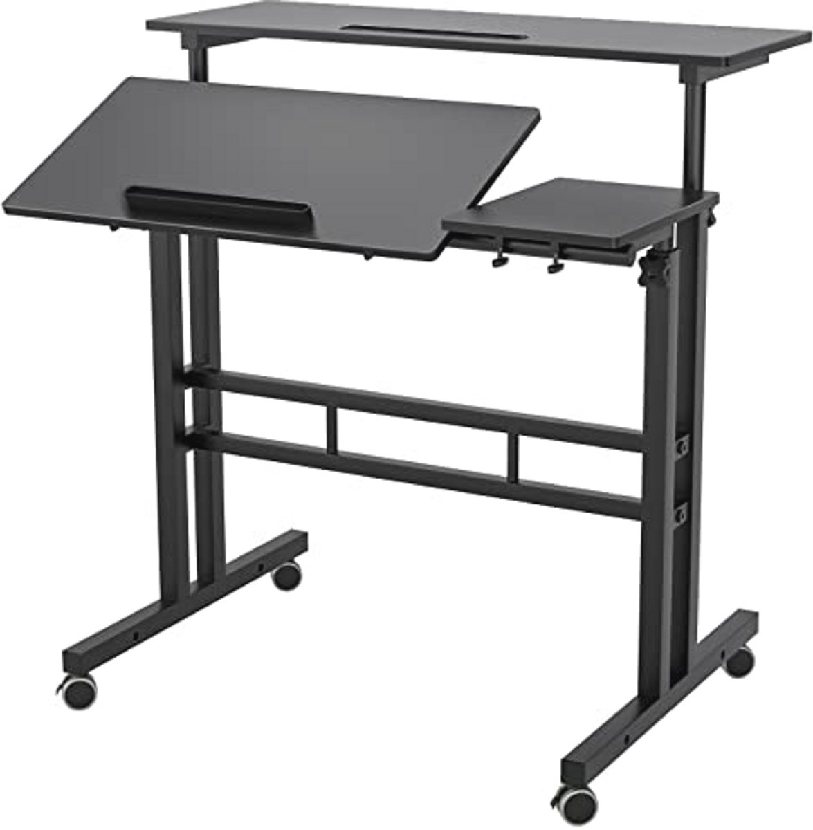 In hoogte verstelbaar computerbureau voor laptop en werk