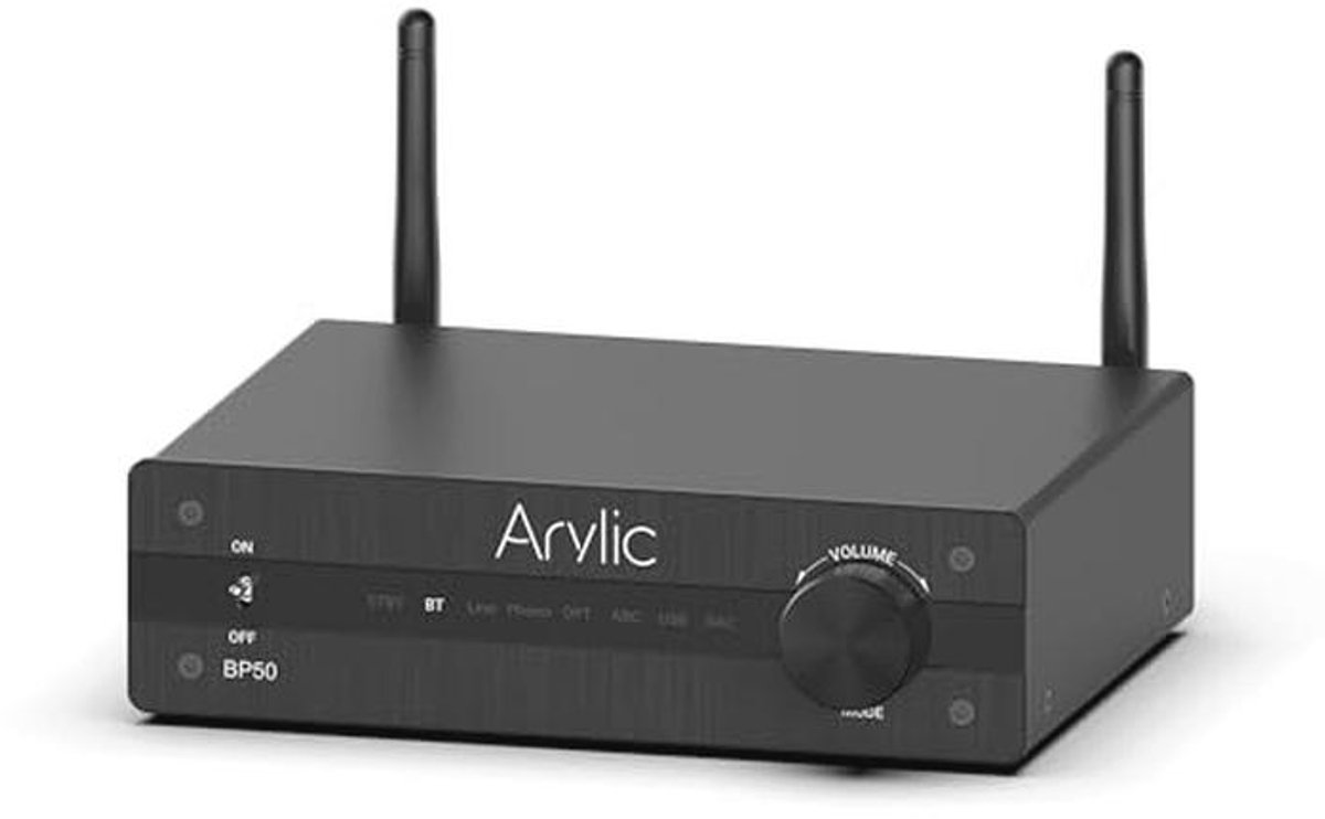 Bluetooth 5.2 aptX Home Audio Voorversterker met HDMI ARC en Phono-ingang