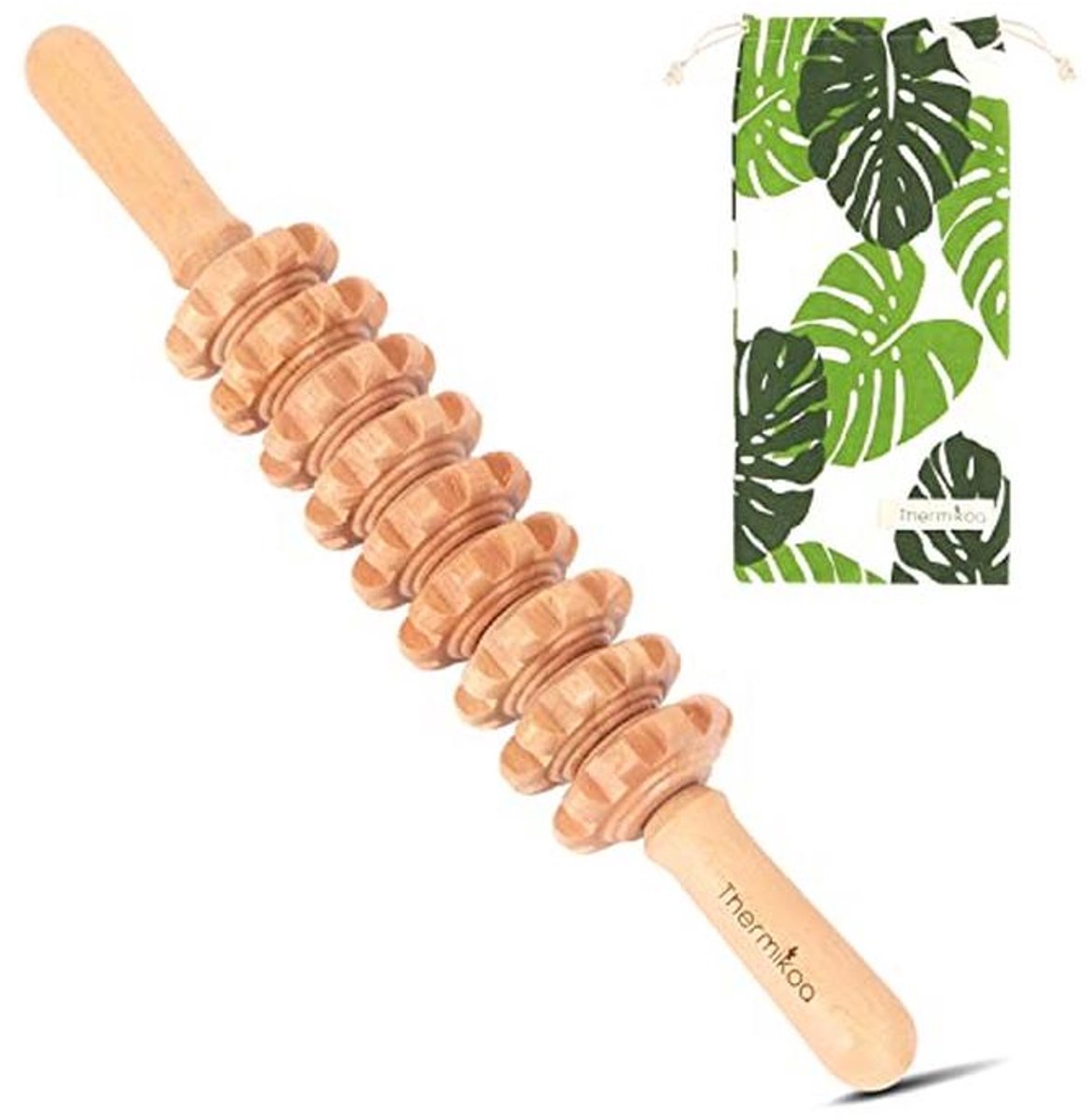 Anti-Cellulitis Houttherapie Massageapparaat - Natuurlijke Houten Massageroller