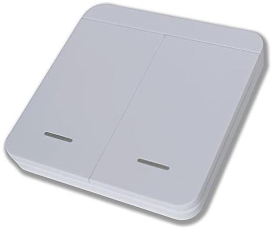 Draadloze 2-kanaals Radio Knop 433 MHz voor Garagedeur - Binnen