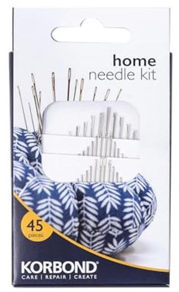 45-delig assortiment huissets voor handnaaien, herstellen en knutselen