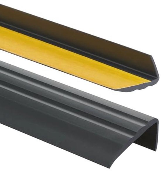 Nez De Marche ProfiPVC – Profilé Angle 50x25mm, Auto-adhésif, Antidérapant, 50-150cm