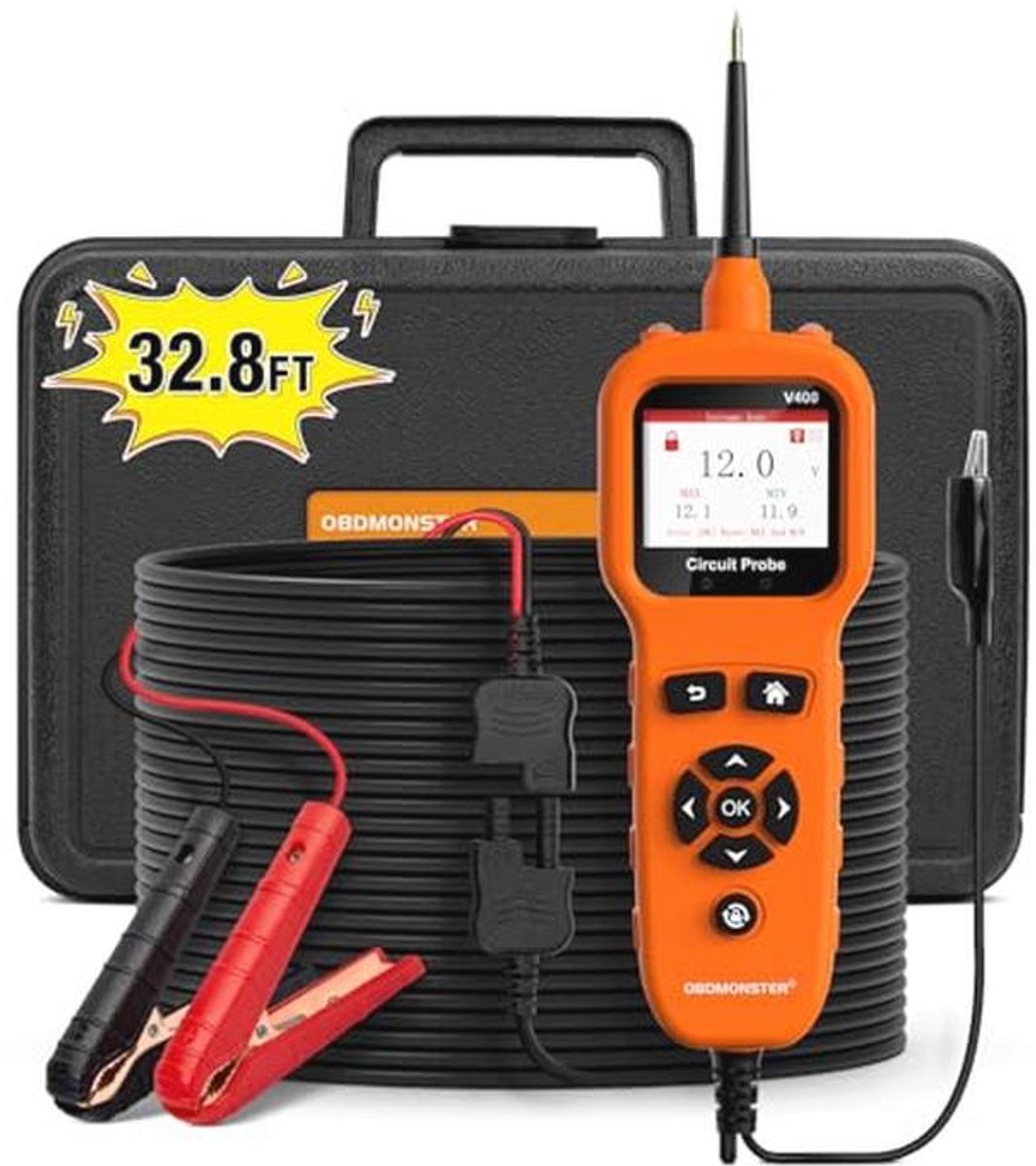 Spanningstester voor auto's - 6V tot 32V DC Circuittest met Testlamp