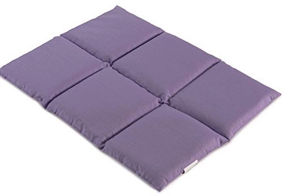 Warmtekussen 40 x 30 cm, 6-kamer, lila, voor magnetron en oven