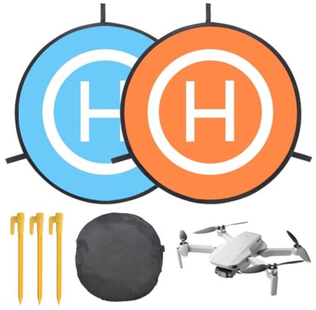 Draagbaar en Opvouwbaar Drone Landingsplatform 55 cm - Waterdicht en Universeel Helipad