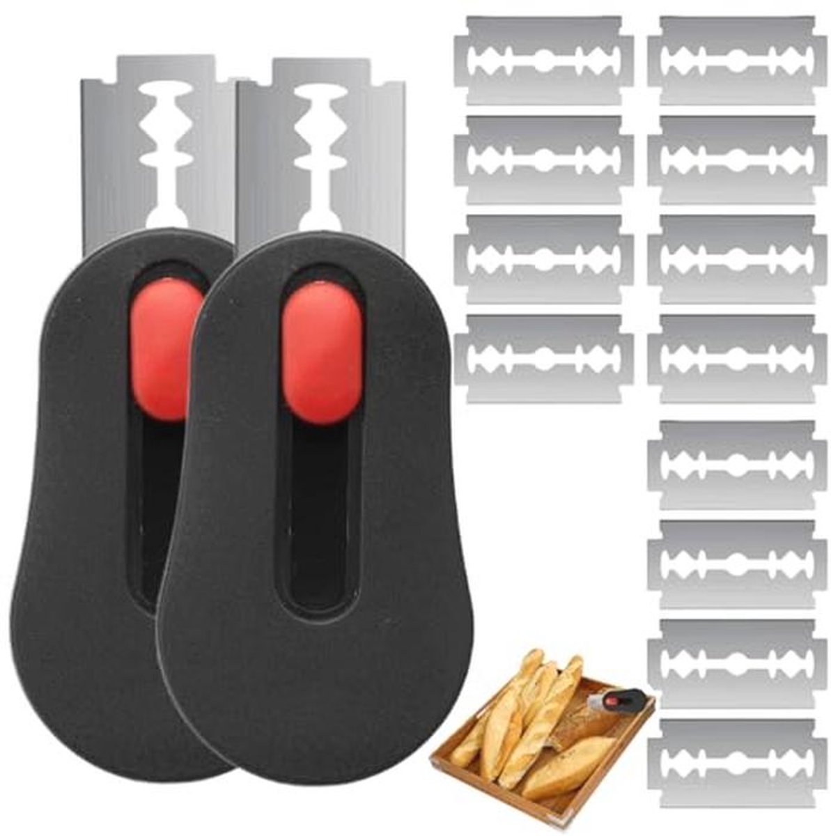 Set van 14 broodbakaccessoires en bakkersmes voor perfect brood