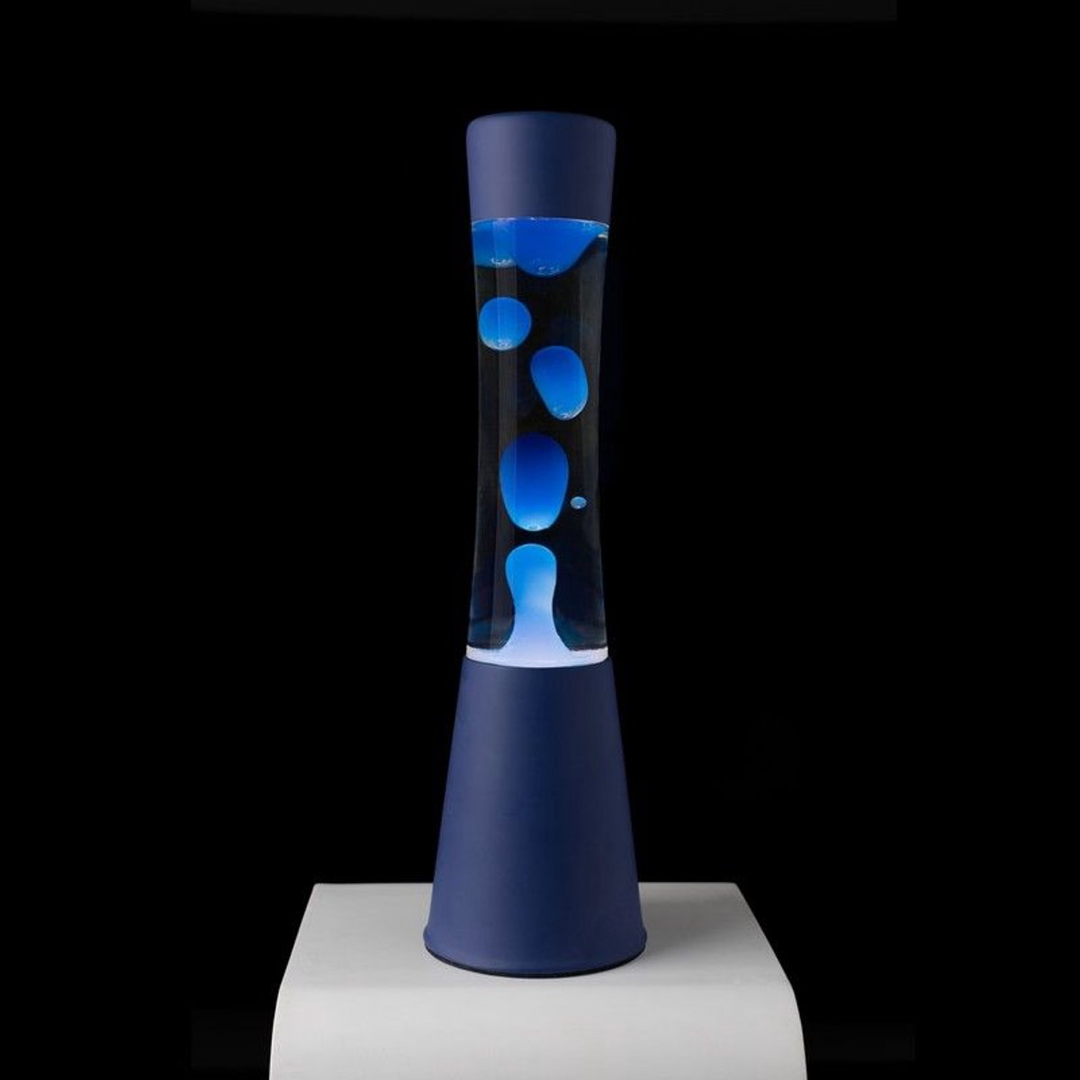 Fisura Grote Design Lavalamp met Blauwe Lava - Blauw + Reservelamp